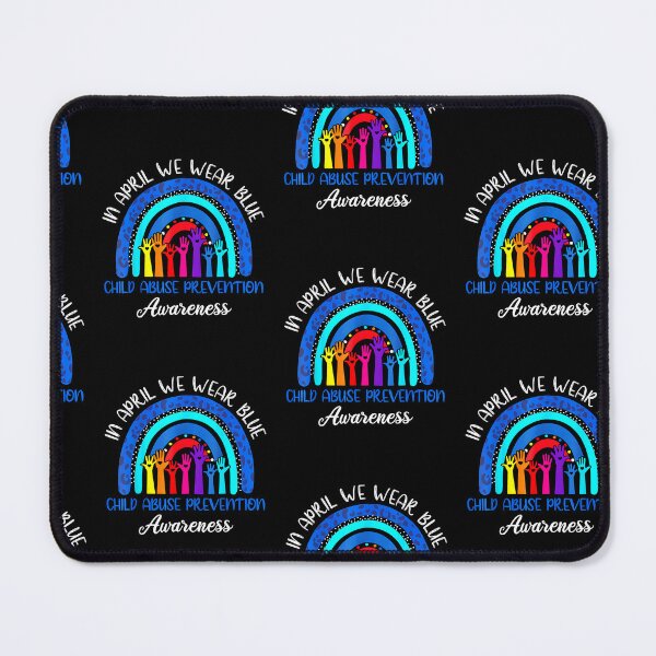 Item preview, In April We Wear Blue Child Abuse Awareness Rainbow designed and sold by Goleon12.