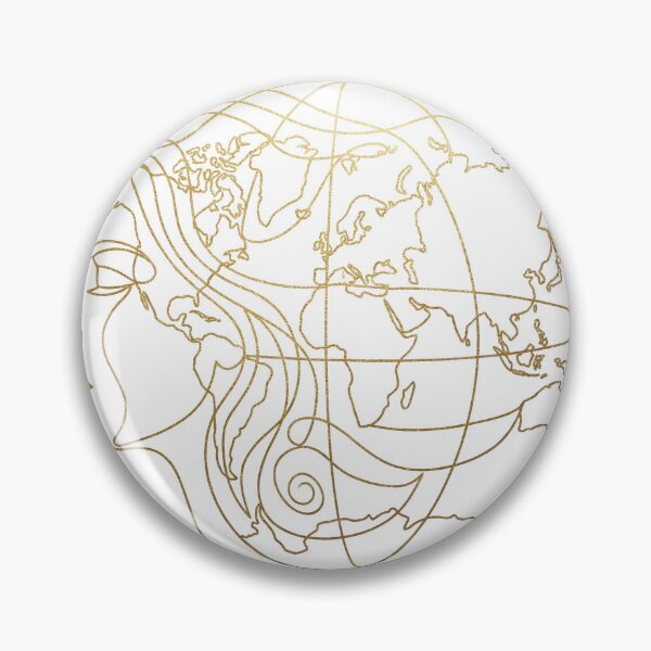 Item preview, Mother Earth Gold Line Art World Map Woman Profile designed and sold by AOG-DESIGNS.
