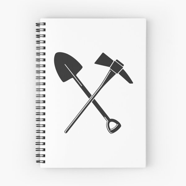 Item preview, Spade And Pick Axe Emblem Black Silhouette Vector designed and sold by THP Creative.