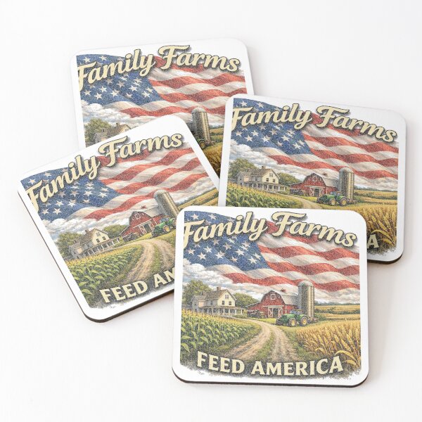 Item preview, Family Farms Feed America | Patriotic Distressed variant designed and sold by RCMLS-Tees.