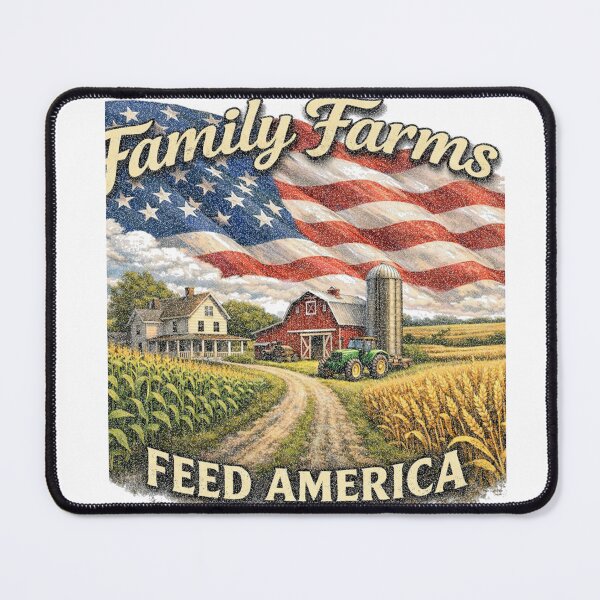 Item preview, Family Farms Feed America | Patriotic Distressed variant designed and sold by RCMLS-Tees.