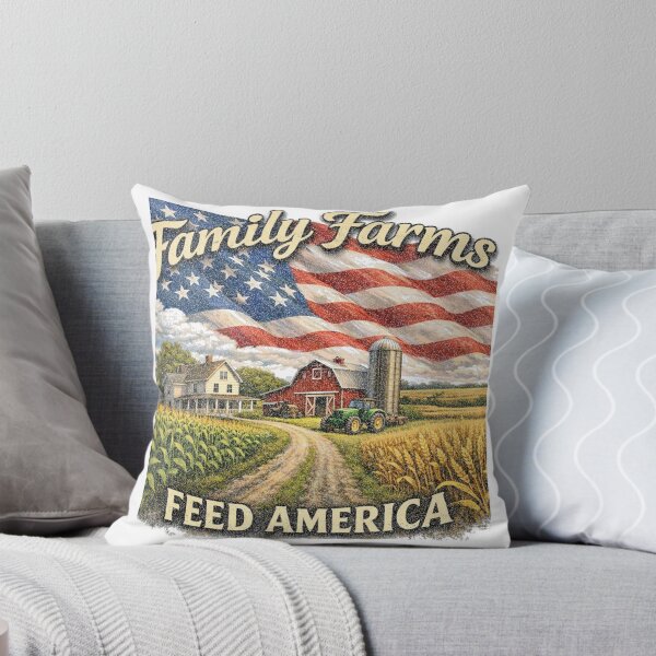 Item preview, Family Farms Feed America | Patriotic Distressed variant designed and sold by RCMLS-Tees.