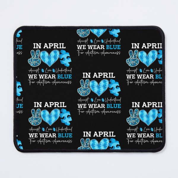 Item preview, in April We Wear Blue Autism Awareness Men Women Kids Autism designed and sold by Goleon12.
