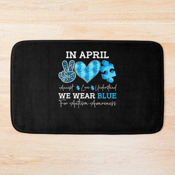 Item preview, in April We Wear Blue Autism Awareness Men Women Kids Autism designed and sold by Goleon12.