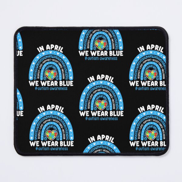 Item preview, Autism Awareness Rainbow In April We Wear Blue Ribbon Autism designed and sold by Goleon12.
