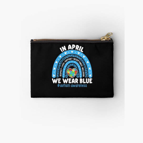 Item preview, Autism Awareness Rainbow In April We Wear Blue Ribbon Autism designed and sold by Goleon12.