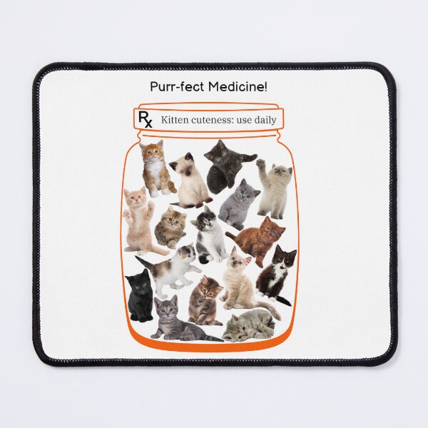 Item preview, Encouragement Get Well Cute Kitten Medicine Prescription designed and sold by MYCatStuff.