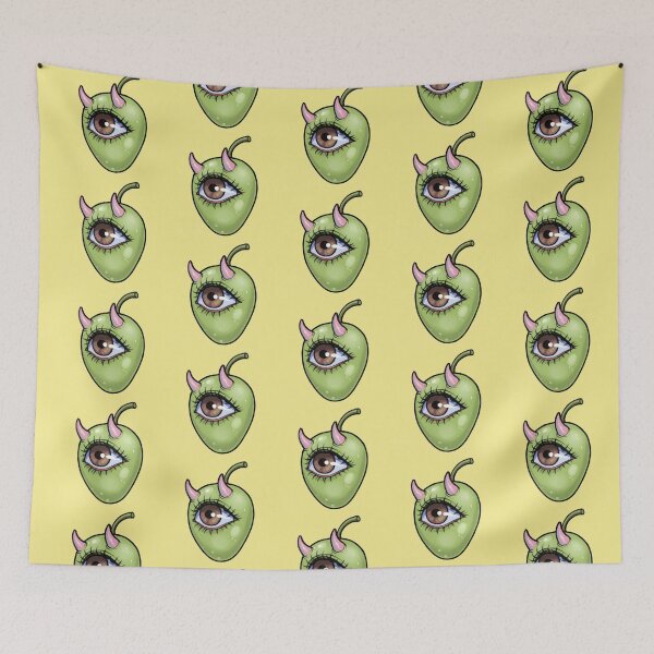 Item preview, Demon Grape with Eye – Demonic Fruit Cute Horror Style designed and sold by HeyHas.