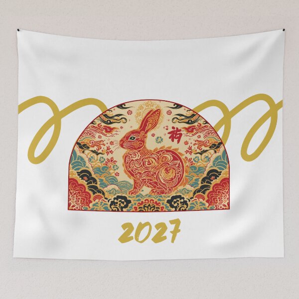 Item preview, year of the rabbit 2027 designed and sold by Chippychips1.