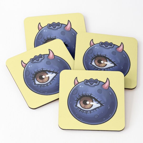 Item preview, Demon Blueberry with Eye – Cute Horror Dark Fruit designed and sold by HeyHas.