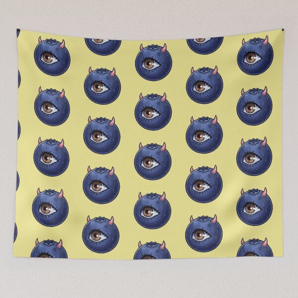 Item preview, Demon Blueberry with Eye – Cute Horror Dark Fruit designed and sold by HeyHas.