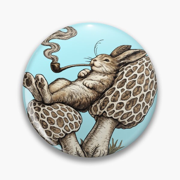 Item preview, Pipe Smoking Rabbit Morel Mushrooms designed and sold by GoodLifeMorels.