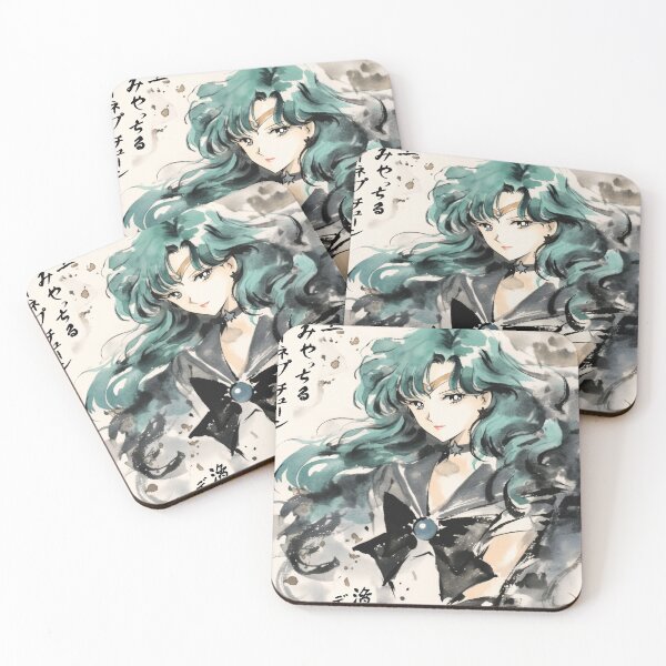 Item preview, Sailor Neptune Sumi-e  designed and sold by AnimeArsenalPrints.