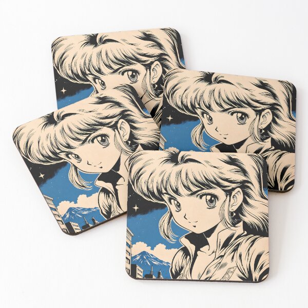 Item preview, Retro 80s Anime Girl Night City Vintage Anime Aesthetic designed and sold by Radnime.