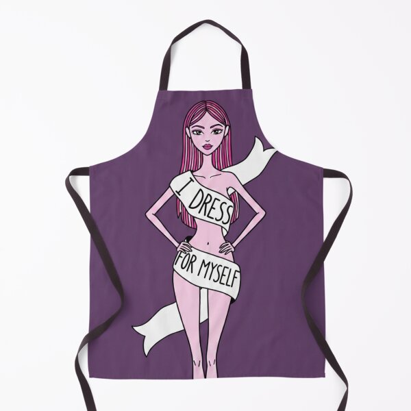 Item preview, I Dress For Myself – Feminist Illustration of Self-Love designed and sold by HeyHas.
