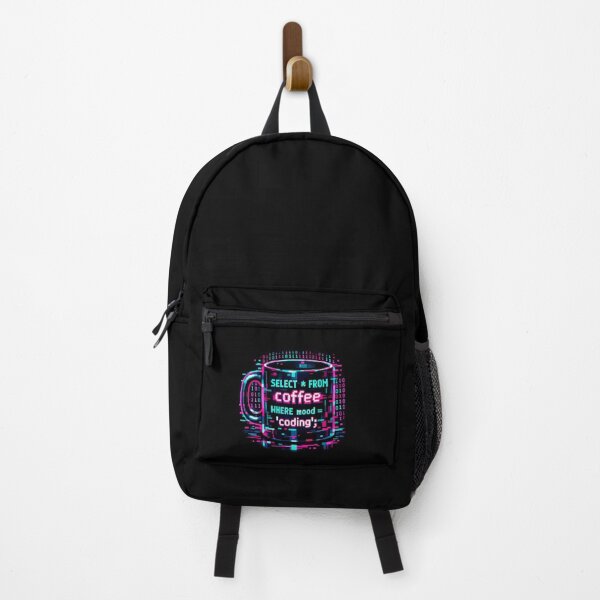 Item preview, Retro Pixel Coffee Coding SQL Programmer Vaporwave Design designed and sold by KitzArt.