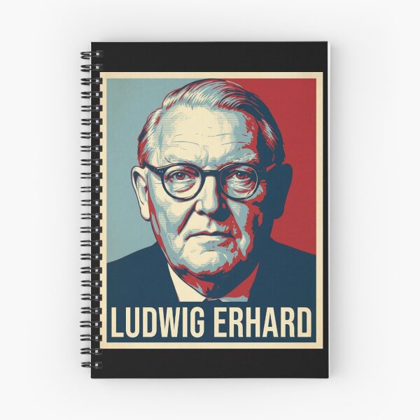 Item preview, Ludwig Erhard Hope Style Retro Poster Art  designed and sold by Anya Byron.