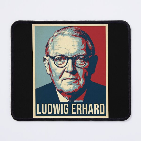 Item preview, Ludwig Erhard Hope Style Retro Poster Art  designed and sold by Anya Byron.