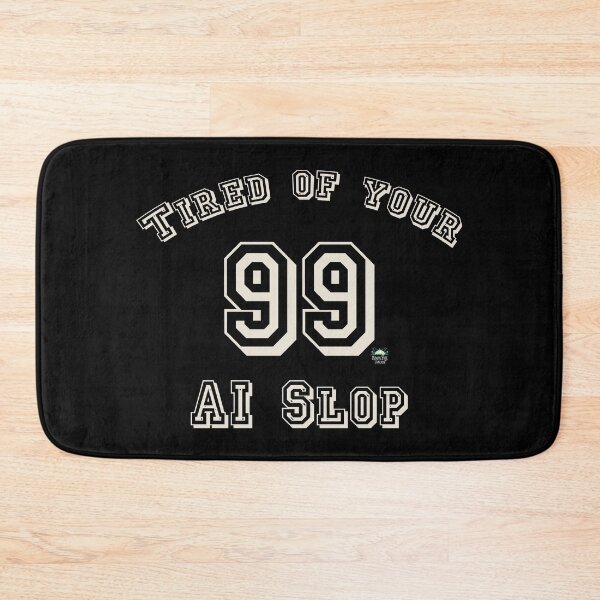 Item preview, Tired of your AI Slop Athletic Jersey designed and sold by StressFreeThds.