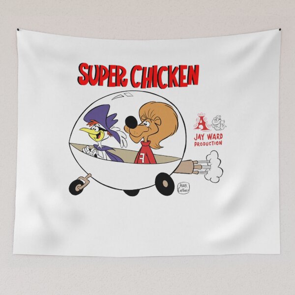 Item preview, SUPERR CHICKENN AND FREDD IN FLYINGG CARR designed and sold by Florian by Sachin.