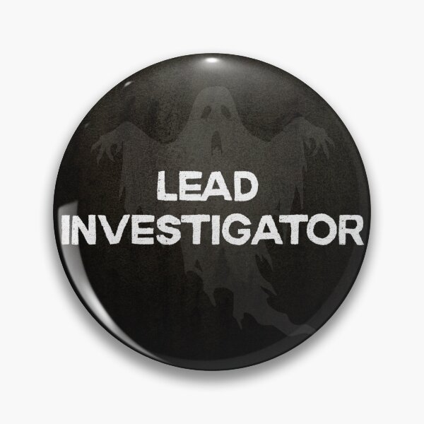 Item preview, Ghost Hunting Lead Investigator Team Role/Position Identification Button designed and sold by GhostlyWorld.