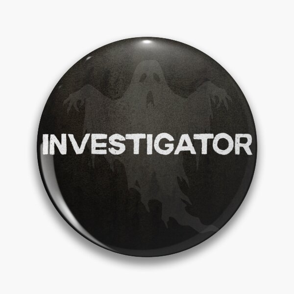 Item preview, Ghost Hunting Investigator Team Role/Position Identification Button designed and sold by GhostlyWorld.