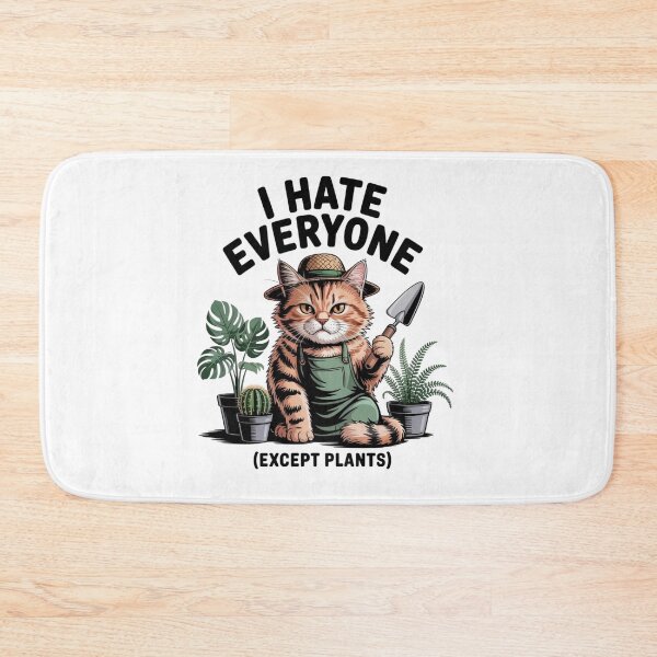 Item preview, Sarcastic Plant Mom Cat - I Hate Everyone Except Plants Introvert designed and sold by Mr-wow.