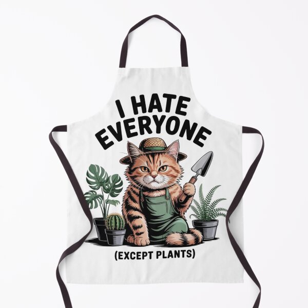 Item preview, Sarcastic Plant Mom Cat - I Hate Everyone Except Plants Introvert designed and sold by Mr-wow.