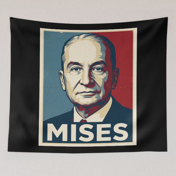 Item preview, Ludwig von Mises Hope Style Retro Poster Art  designed and sold by Anya Byron.
