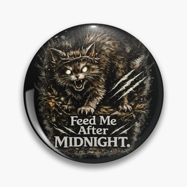 Item preview, Chat Noir Féroce Après Minuit – Feed Me After Midnight designed and sold by Astralia.