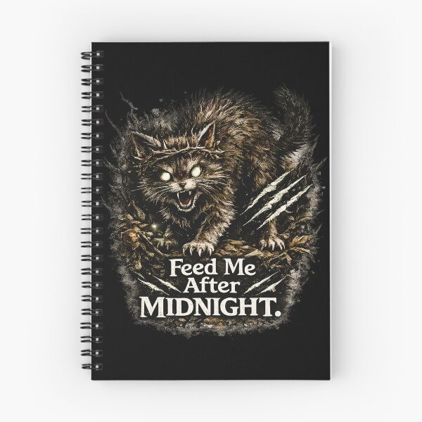 Item preview, Chat Noir Féroce Après Minuit – Feed Me After Midnight designed and sold by Astralia.