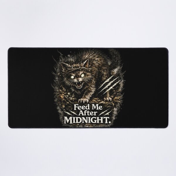 Item preview, Chat Noir Féroce Après Minuit – Feed Me After Midnight designed and sold by Astralia.
