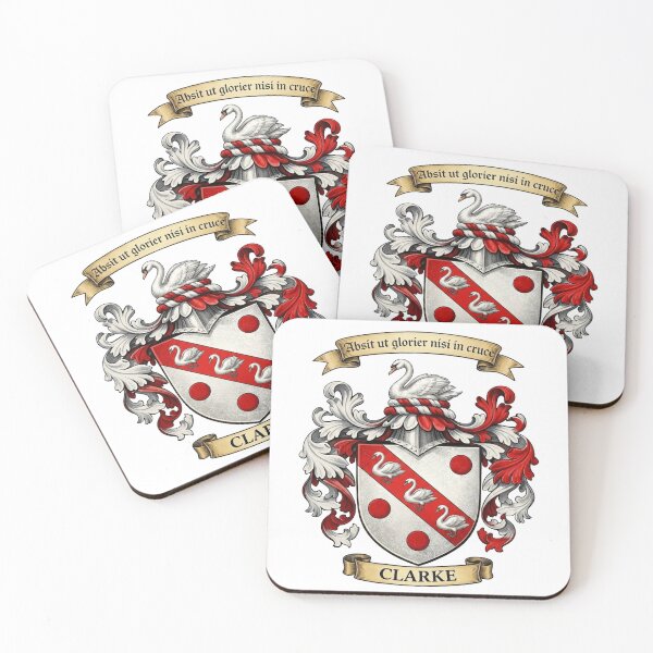 Item preview, The Clarke Family Coat of Arms designed and sold by BagTown Clans.