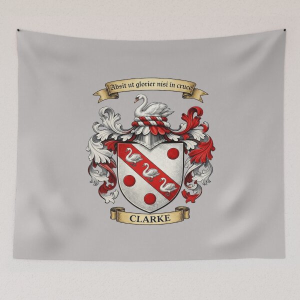 Item preview, The Clarke Family Coat of Arms designed and sold by BagTown Clans.