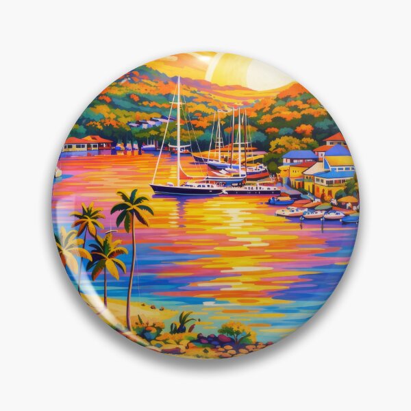 Item preview, Sunrise Over St Lucia Marigot Bay designed and sold by scicilysimonee.