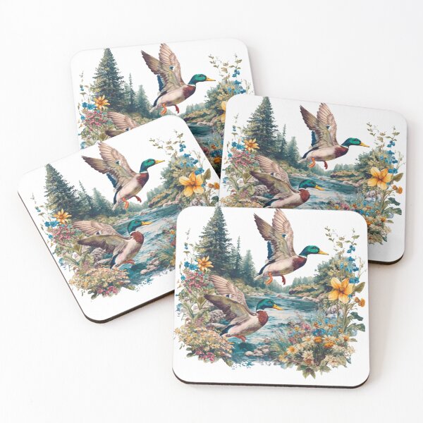 Item preview, Retro Duck Nature, 90s Vintage Wildlife Mallard, Boho Cabincore, Cozy Season Rustic Cabin designed and sold by DesignDenDo ⭐⭐⭐⭐⭐.
