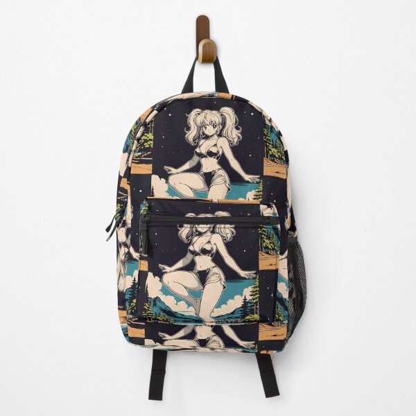 Item preview, Retro 80s Anime Girl Beach Night Vintage Anime Aesthetic designed and sold by Radnime.