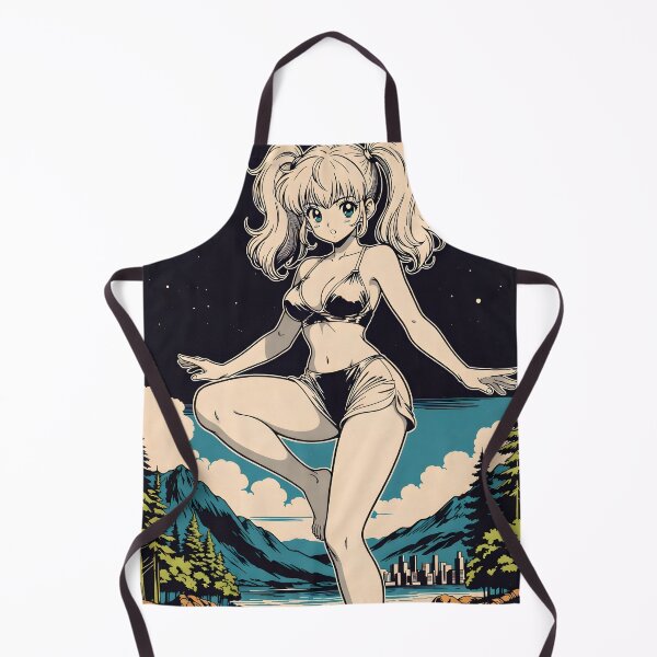 Item preview, Retro 80s Anime Girl Beach Night Vintage Anime Aesthetic designed and sold by Radnime.