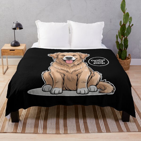 Item preview, Golden Retriever Certified Good Energy Shirt – Cute Happy Dog Cartoon Tee designed and sold by ImaginedSpace7.