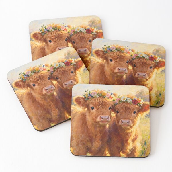 Item preview, Cute Little Highland Cows designed and sold by Glimmersmith.