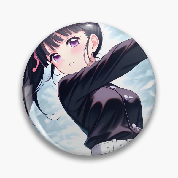 Item preview, Kanao Tsuyuri Demon Slayer Anime Girl with Sword Forest designed and sold by TanglenRabbit.