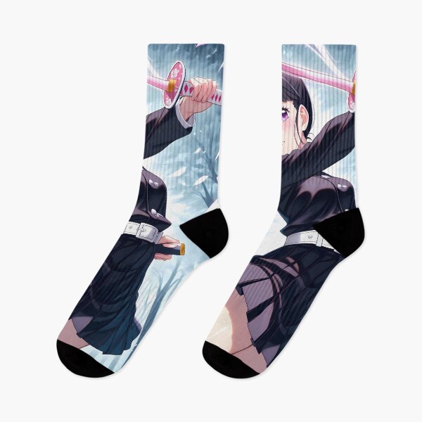 Item preview, Kanao Tsuyuri Demon Slayer Anime Girl with Sword Forest designed and sold by TanglenRabbit.