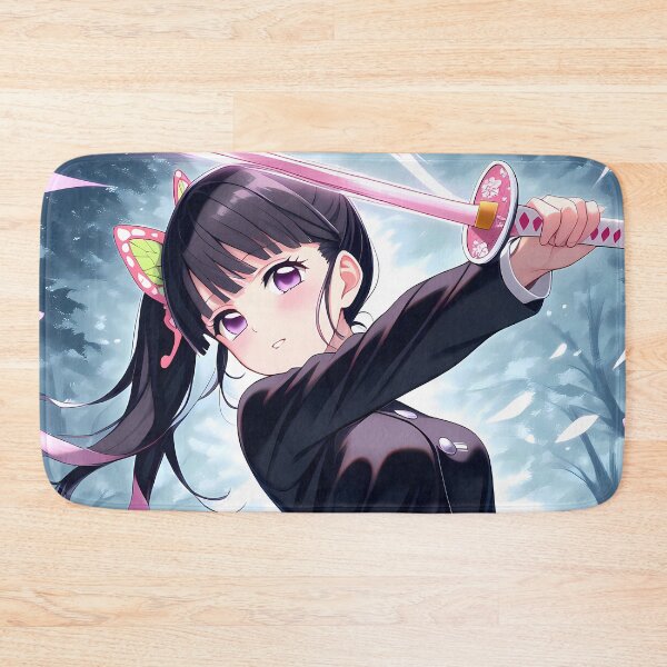 Item preview, Kanao Tsuyuri Demon Slayer Anime Girl with Sword Forest designed and sold by TanglenRabbit.