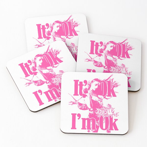 Item preview, Pink Typography Its Ok Iam Ok designed and sold by GlamRetro.