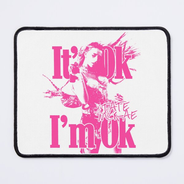 Item preview, Pink Typography Its Ok Iam Ok designed and sold by GlamRetro.