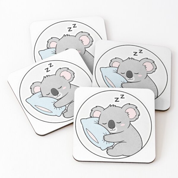 Item preview, Cute Sleeping Koala – Kawaii Cozy Animal Sticker designed and sold by MongOficial.