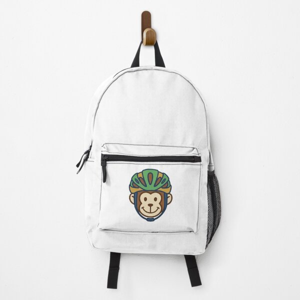 Item preview, Cute cycling monkey wearing a bright road cycling helmet. Perfect for cyclists, bike lovers, and anyone who lives for the next ride. designed and sold by MyMonkeyMerch.