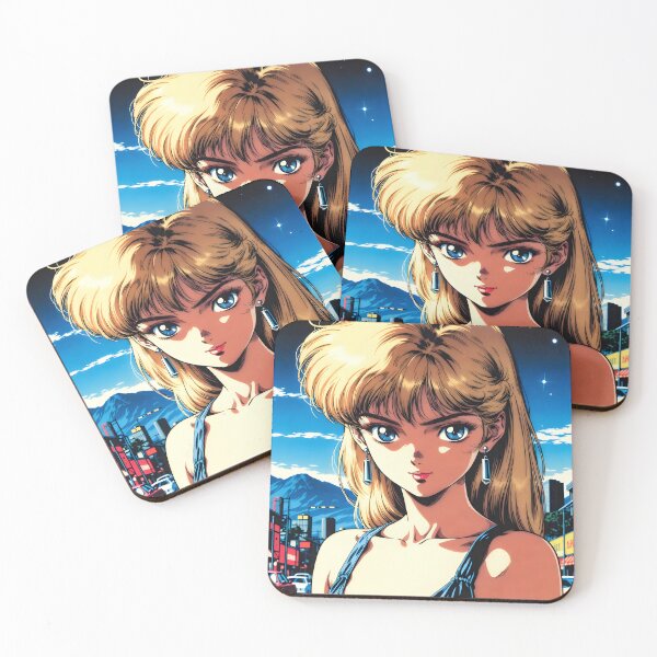 Item preview, Retro 80s Anime Girl Night City Vintage Anime Aesthetic designed and sold by Radnime.