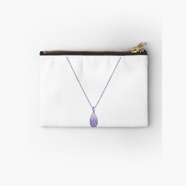 Item preview, Lavender Petal Gradient Blue Necklace Art designed and sold by Merchantress.