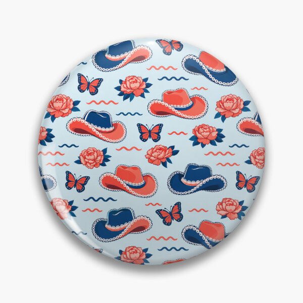 Item preview, Western Cowgirl Hat Pattern – Cute Country Floral Aesthetic designed and sold by Luvahawb.